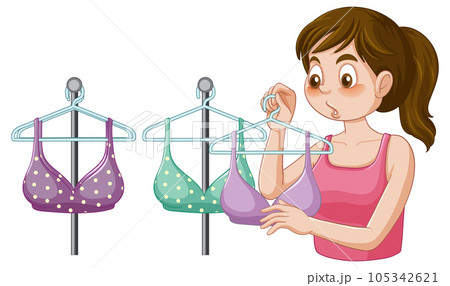 Women in different types of lingerie - Stock Illustration [75938884] - PIXTA