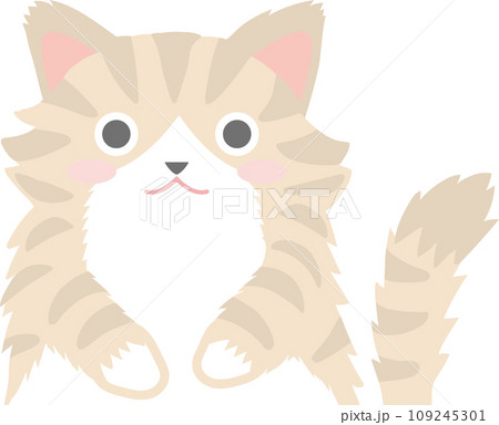 【原画販売】ノルウェージャンフォレストキャットの水彩画 色鉛筆画 A5ノルウェージャンフォレストキャット1