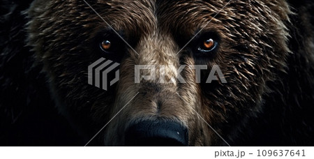 熊 ヒグマ キバ 牙の写真素材 - PIXTA