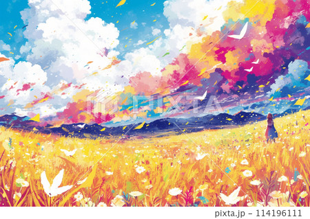 風景画 花と風景 楽天市場】「エリーズガーデニング」ピーターモッツ・風景画アート