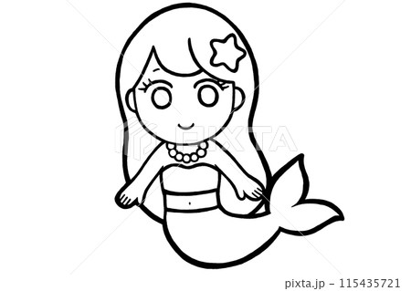 手描きイラスト＊オリジナル『狭い水槽の人魚』 人魚姫手描きイラスト｜無料イラスト・フリー素材なら「イラストAC」
