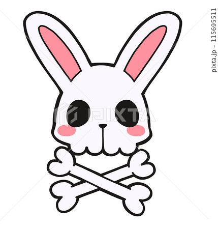 骸骨 骨 キャラクター うさぎの写真素材 - PIXTA