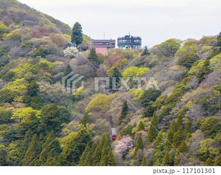 筑波山ケーブルカーの写真素材 - PIXTA