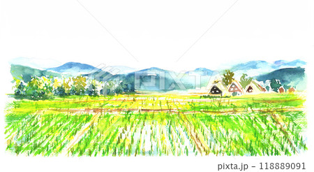 田植の季節(水彩画 2022年作品) 田植の季節(水彩画 2022年作品) 絵画
