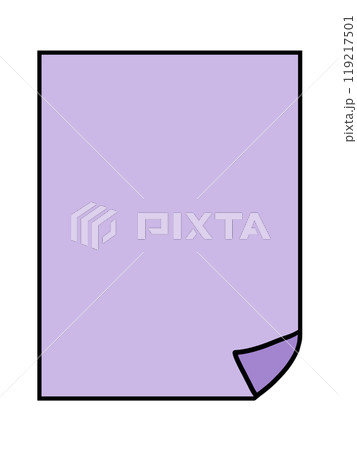 白紙 用紙 紙 1枚のイラスト素材 - PIXTA