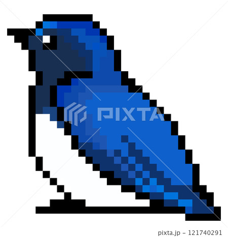 鳥 オオルリ 可愛い 瑠璃のイラスト素材 - PIXTA