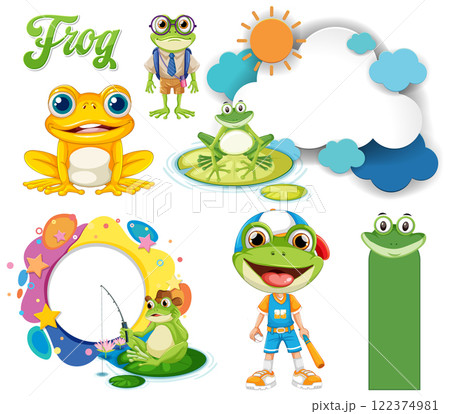 かえる釣りのイラスト素材 - PIXTA