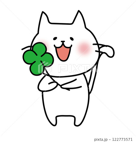 猫 四つ葉 クローバー 四つ葉のクローバーの写真素材 - PIXTA