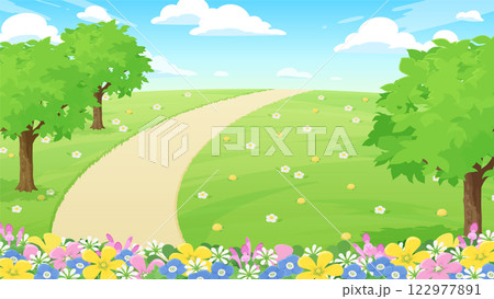 オオイヌノフグリのイラスト素材 - PIXTA