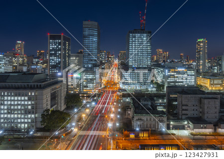 日本銀行 日銀 大阪支店 ライトアップの写真素材 - PIXTA