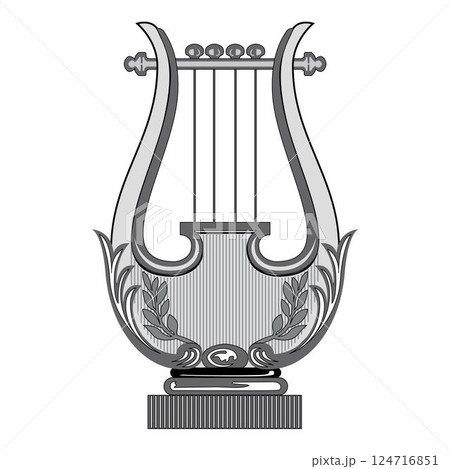 音楽 ハープ 竪琴 金のイラスト素材 - PIXTA