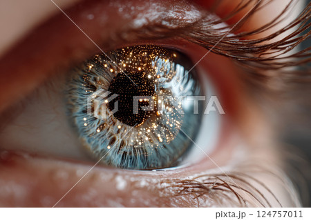金色の瞳の写真素材 - PIXTA