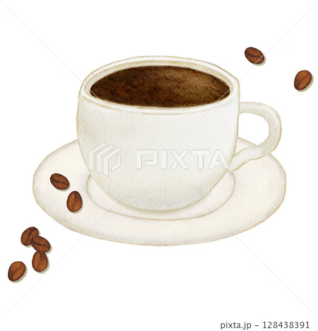 水彩画 水彩 コーヒー 珈琲のイラスト素材 - PIXTA