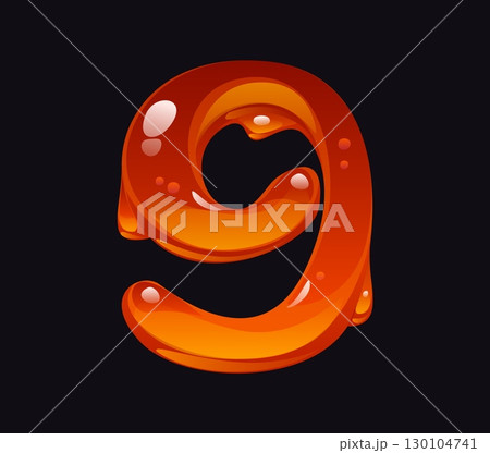 水 数字 9 水滴の写真素材 - PIXTA
