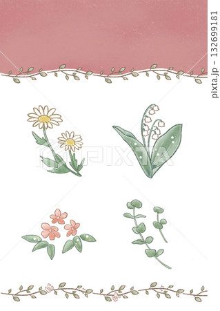 すずらん フレームのイラスト素材 - PIXTA