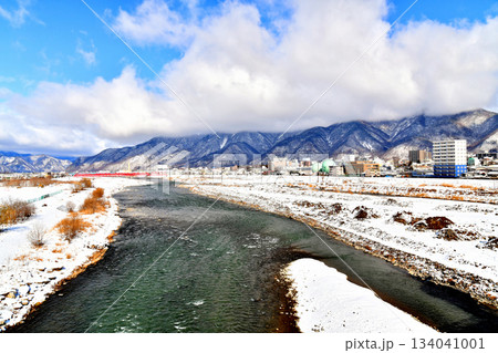 千曲川 風景の写真素材 - PIXTA