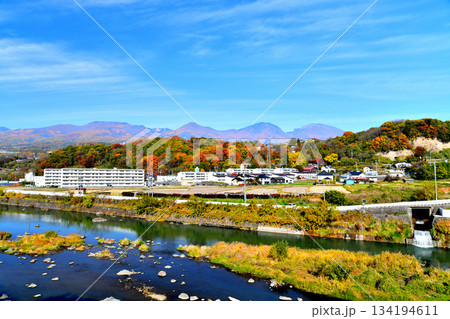 千曲川 川 秋 風景の写真素材 - PIXTA