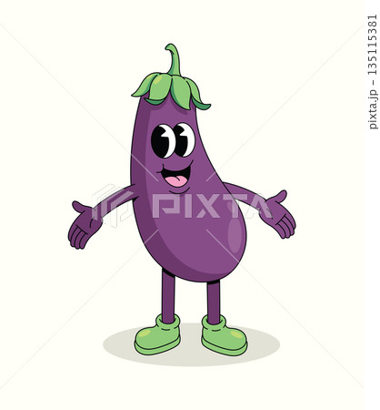 茄子 ハート 野菜 キャラクターのイラスト素材 - PIXTA