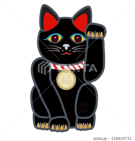 福猫のイラスト素材 - PIXTA