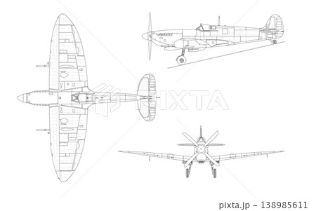 戦闘機 イギリス空軍 スピットファイア 空軍機のイラスト素材 - PIXTA