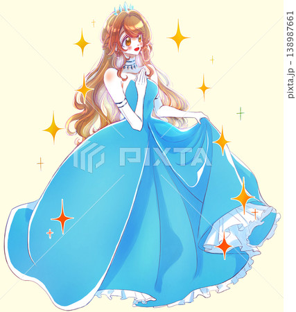シンデレラ お姫様 女の子 ドレスのイラスト素材 - PIXTA
