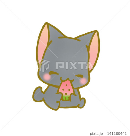 スイカ 西瓜 猫 動物のイラスト素材 - PIXTA